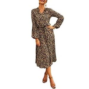 Animal print dress